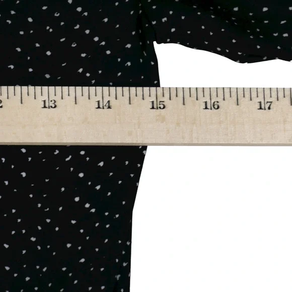 Hilary Radley Black Shirt Dress Womens Size XS Elastic Drawstring Long Sleeve - Picture 7 of 9